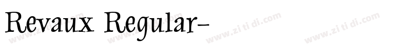Revaux Regular字体转换